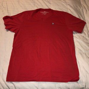 Psycho Bunny Mens Classic V neck Orange sz 7 NWOT